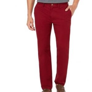 Classic Men's Burgundy Chinos